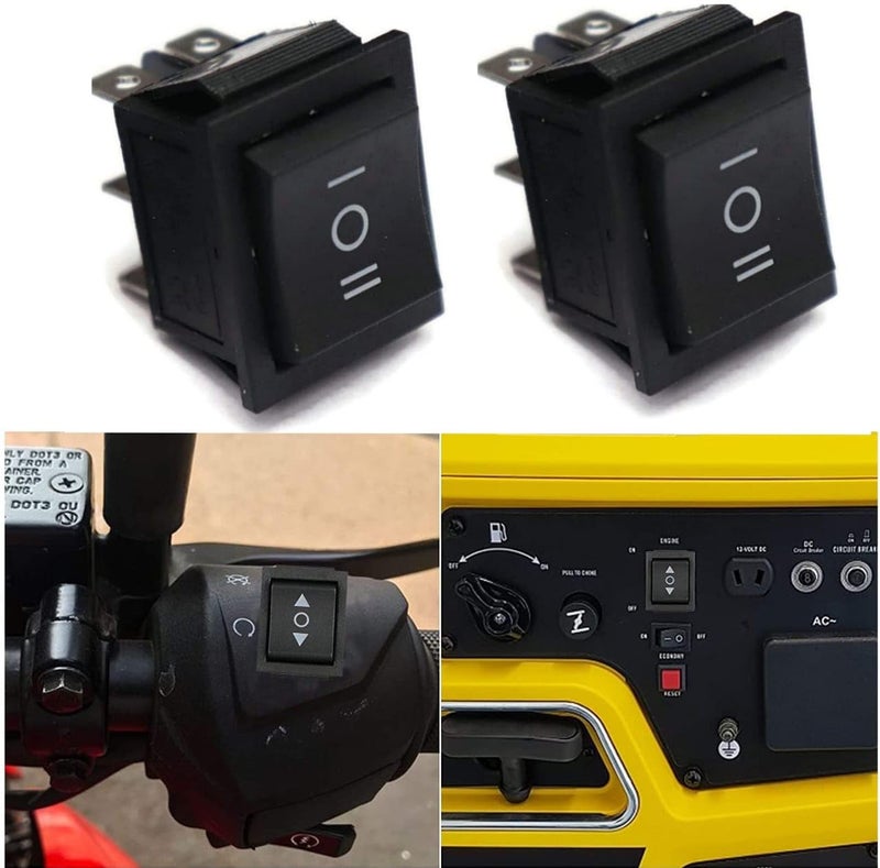 SARTE SA72T72 Car Fog Light Switch | Car Switch Button | Car On Off Switch | Rocker Switch | Car Dashboard Switch (12V 20A | 6 Pin) (2 PCS) - Image 1