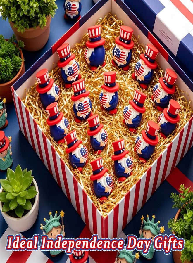 BAISDY 4th of July Mini Gnome Patriotic Mini Gnomes for Independence Day Party Home Table Decorations (25) - Image 3