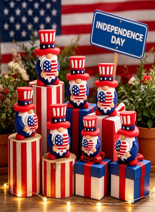 BAISDY 4th of July Mini Gnome Patriotic Mini Gnomes for Independence Day Party Home Table Decorations (25) - Image 5