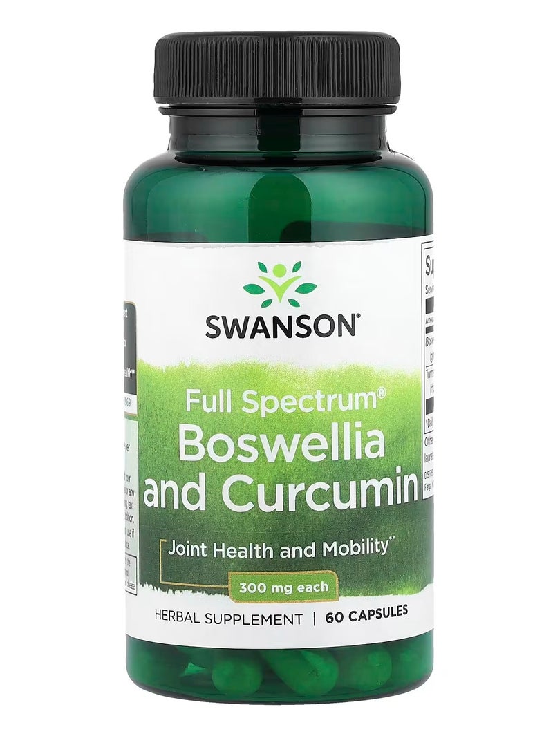 سوانسون، طيف كامل من اللبان والكركمين، 60 كبسولة