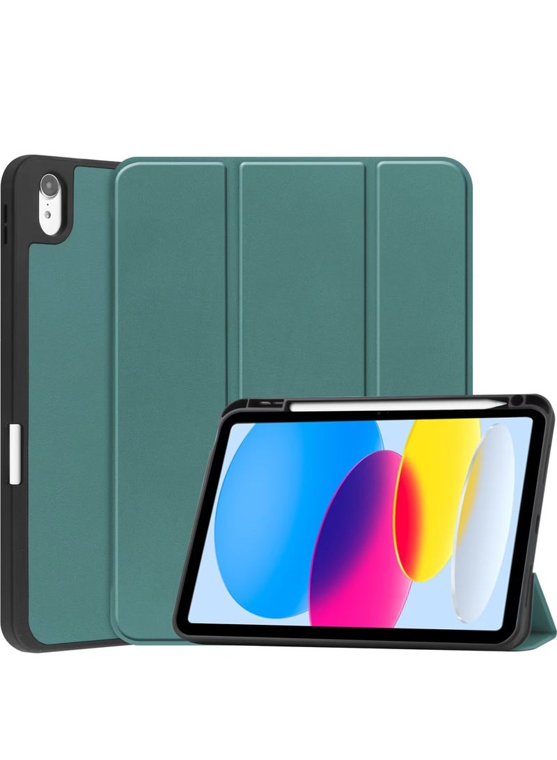 Case For IPad 10(10th Gen) ,10.9 inch 2022 Case Flip Cover with Magnetic Closure Auto Wake/Sleep function having Pencil holder Slot - Image 1