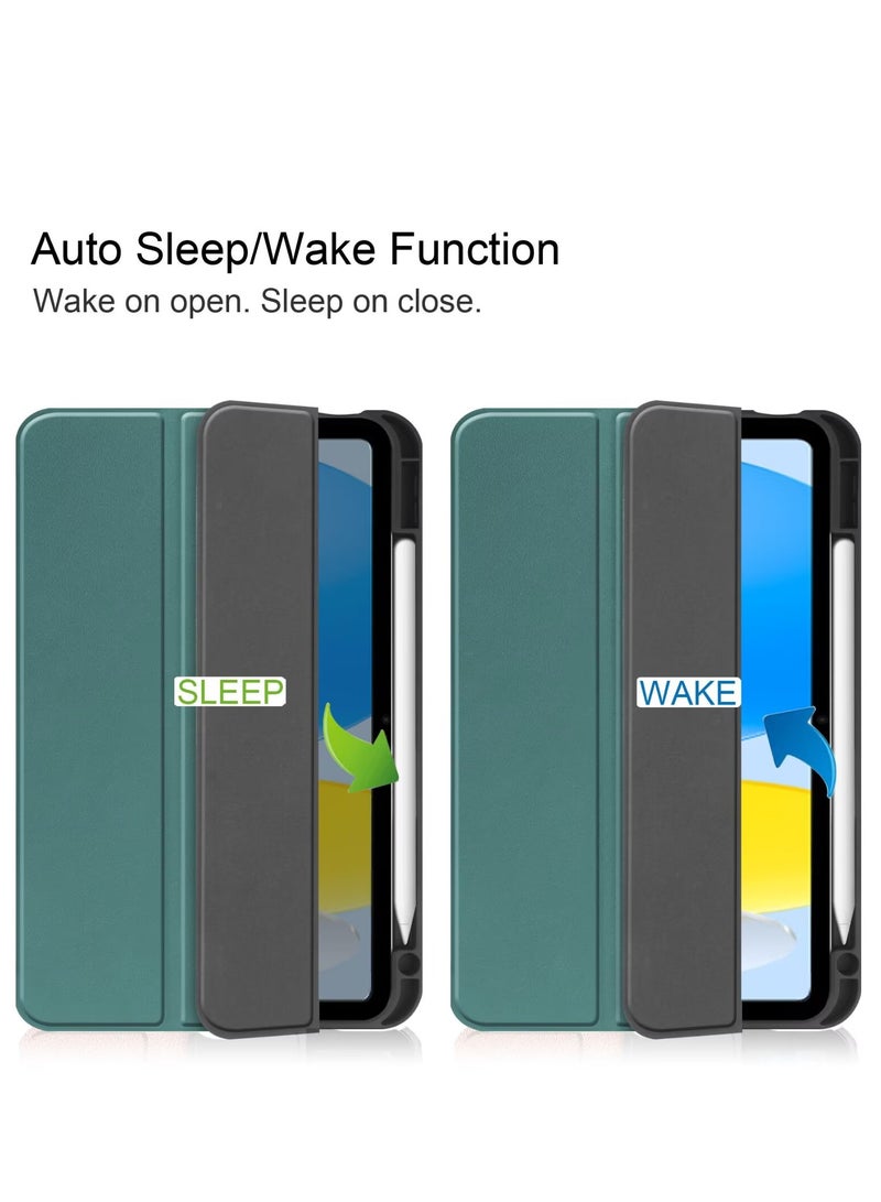 Case For IPad 10(10th Gen) ,10.9 inch 2022 Case Flip Cover with Magnetic Closure Auto Wake/Sleep function having Pencil holder Slot - Image 3