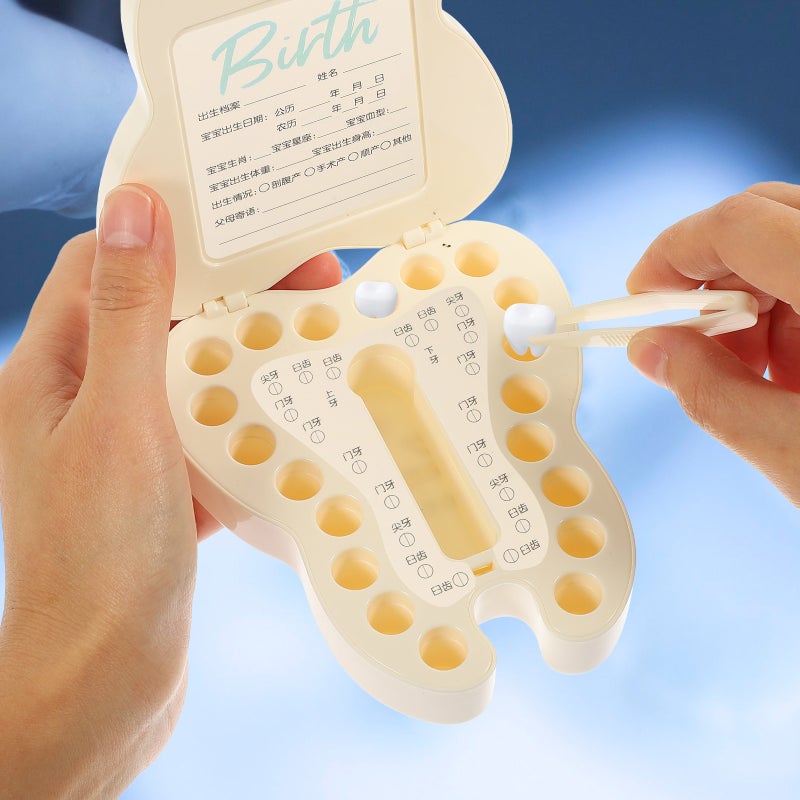 2pcs Baby Tooth Holder Baby Keepsake Box Small Kids Teeth Storage Box Keepsake Organizer - Image 3