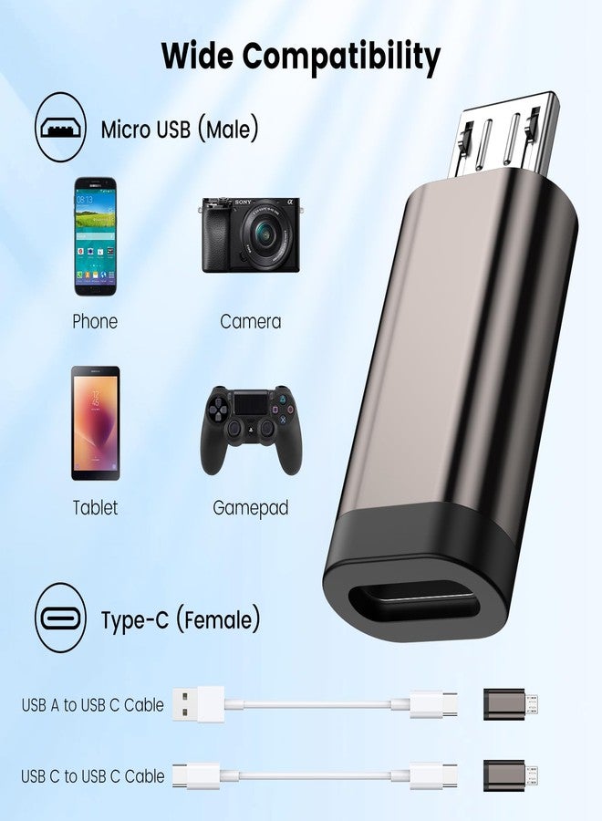 موسواج محول MOSWAG Micro (عبوة من 4 قطع) محول USB-C أنثى إلى Micro ذكر لهواتف Samsung Galaxy S7 Edge و Nexus 5 و Nexus 6 - Image 5