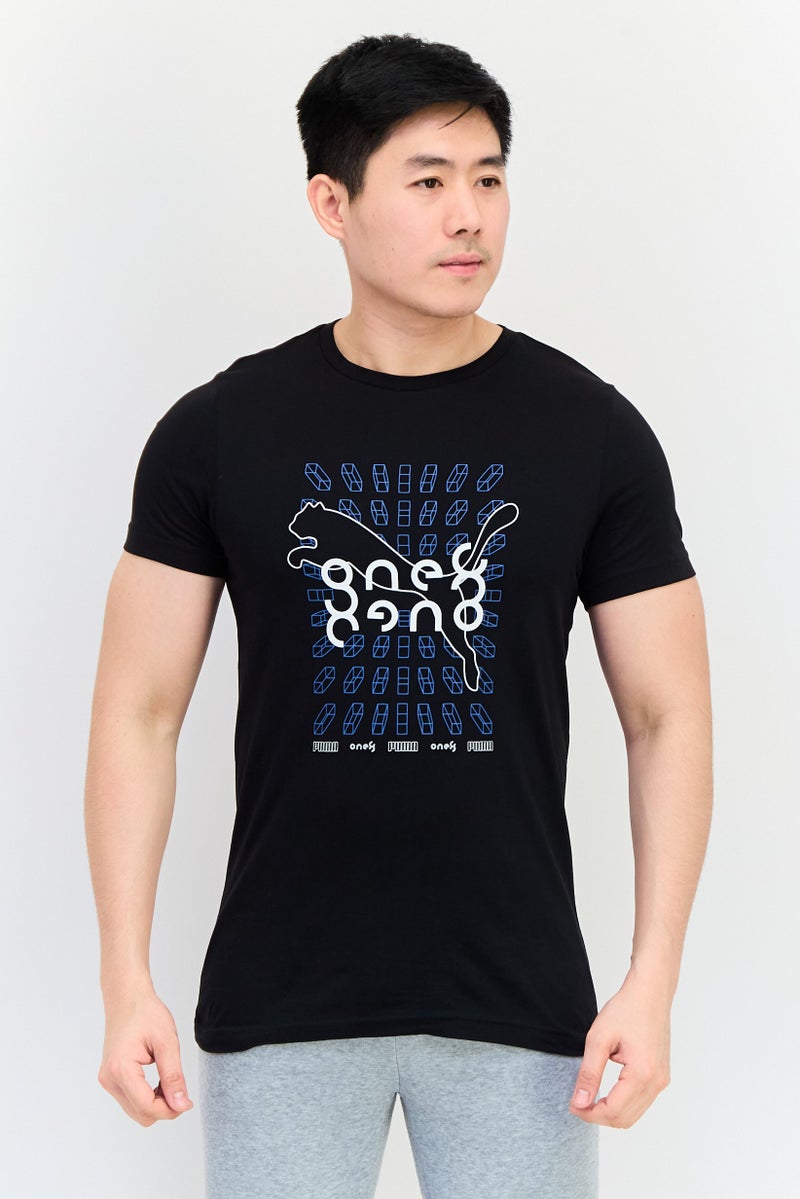 PUMA Men Slim Fit Short Sleeve Outdoor T-Shirts, Black - Image 1
