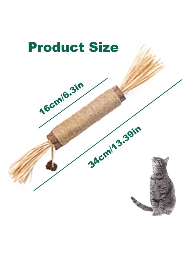 YdingYshengL Huge Silvervine Sticks Cat Toys, Large Natural Catnip Kittens Chew Toy for Teeth Cleaning,Big Catmint Blend Stick, Dental Kitty Chews for Indoor 2 pcs - Image 3