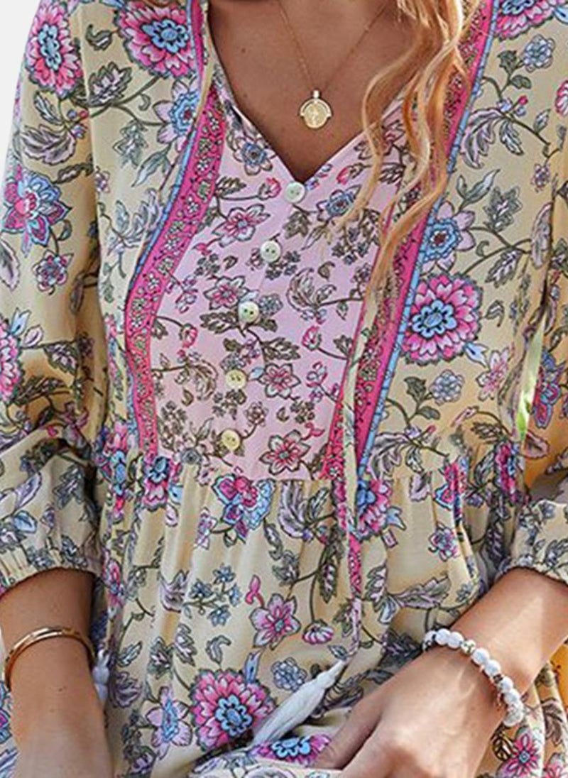 يونيكي فستان بطبعة زهور - Image 2