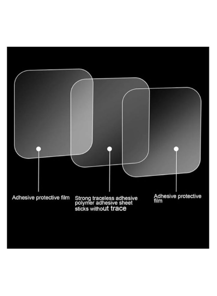 منصات لاصقة كبيرة مزدوجة الجوانب للتركيب، شريط مربعات مقطوعة مسبقًا على الوجهين مقاس 2.36 بوصة، شريط مربع شفاف للتثبيت - Image 3