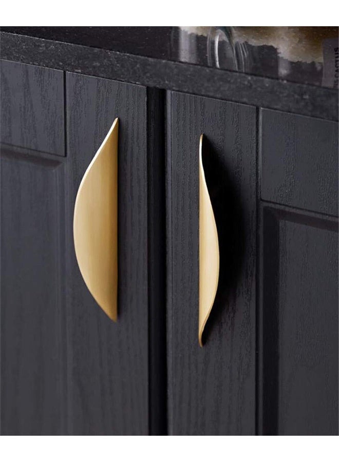 Peachjoy Drawer Handles 4 pcs Hardware Pull Handle Kitchen Cabinet Handles Matte Gold Antique Drawer Pulls Hardware Kitchen Handles Cabinet Pulls Door Pull Handle - Image 3