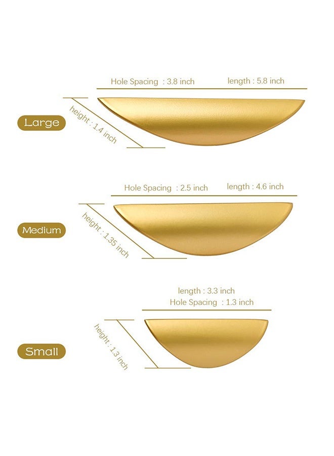 Peachjoy Drawer Handles 4 pcs Hardware Pull Handle Kitchen Cabinet Handles Matte Gold Antique Drawer Pulls Hardware Kitchen Handles Cabinet Pulls Door Pull Handle - Image 5