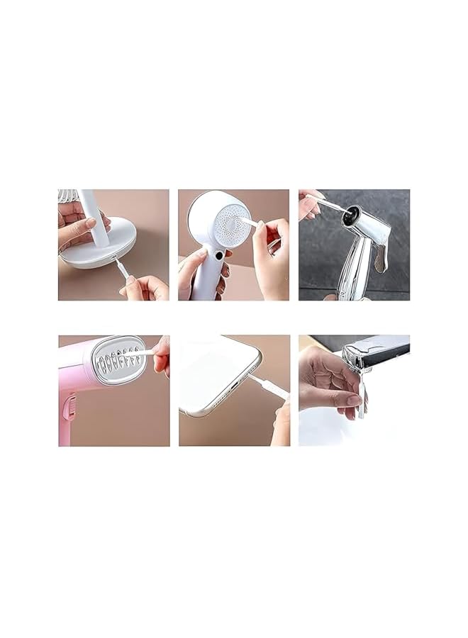 PROMASS 10 Pcs Multifunctional Mini Cleaning Brush Set – Pore & Phone Hole Cleaner, Anti-Clogging Shower Head Nozzle Brush, Crevice & Dust Removal Tool for Home & Office - Image 3