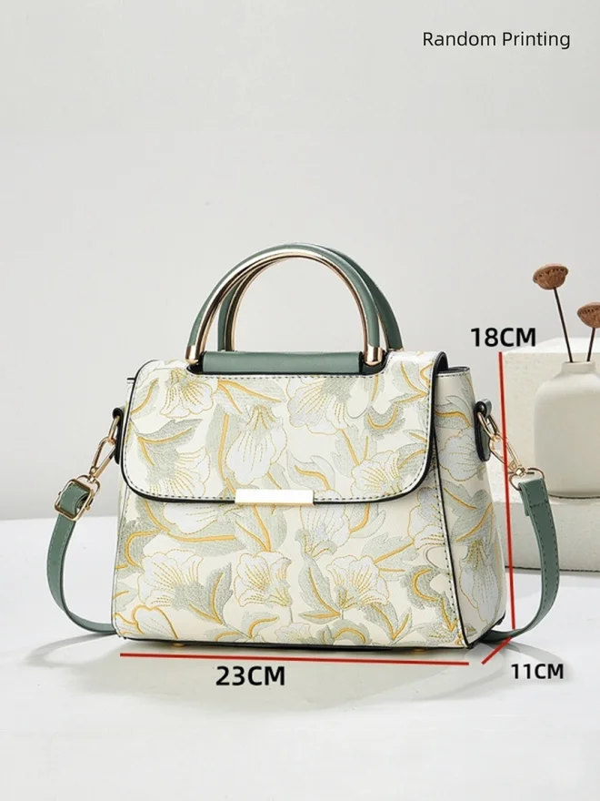 Take Two  All Over Print Dual Handle Handbag with Adjustable Strap for Women | Best Price UAE