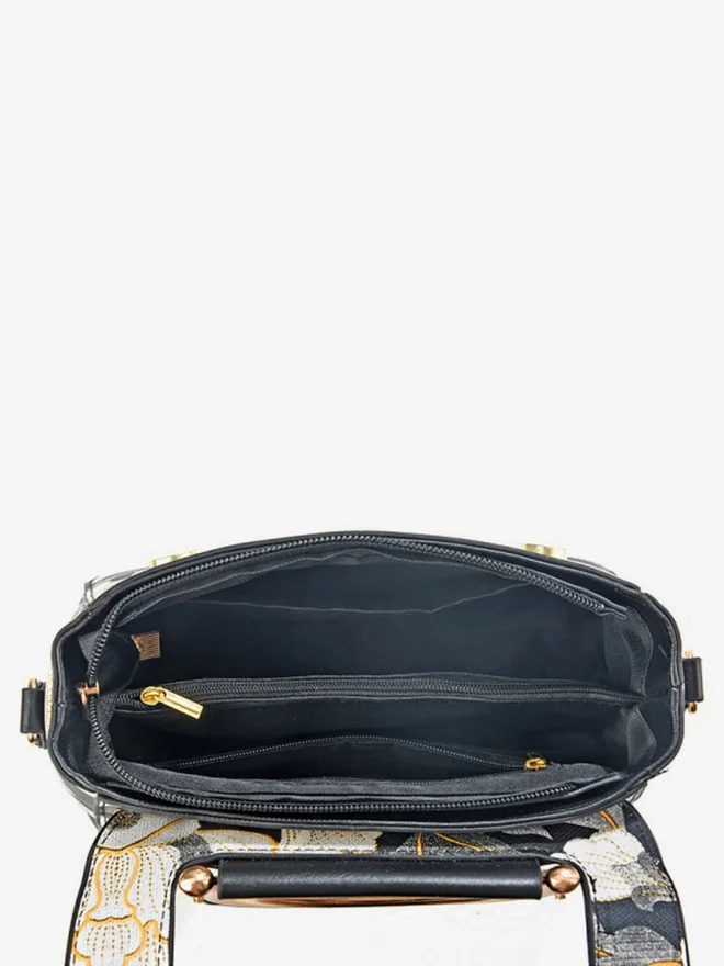 Take Two  All Over Print Dual Handle Handbag with Adjustable Strap for Women | Best Price UAE