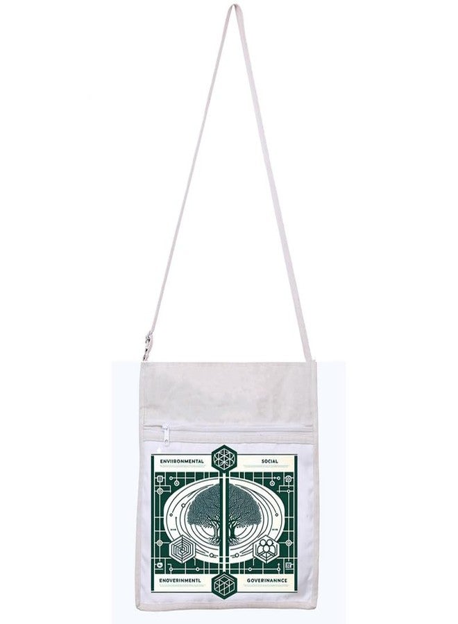 PrintingZone Large Canvas Cotton Tote Bag with Adjustable Strap | Unisex Bag for College, Travel, Gym - Image 4