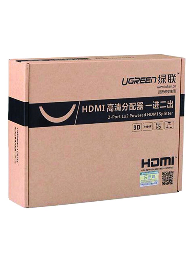 Ugreen 2 Ports 4K HDMI Splitter With Charger And Manual - Image 2