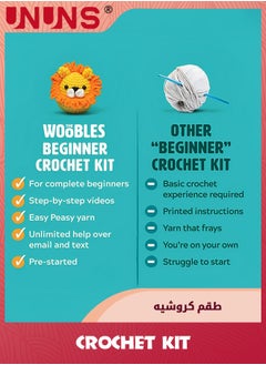 UNUNS Crochet Kit For Beginners,Crochet Kits For Adults,Crocheting Knitting Kit,Dinosaur Crochet Kit Includes Crochet Accessories And Step-by-Step Video Tutorials (Dinosaur)  - Image 5
