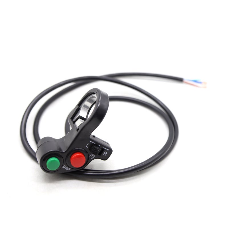 Motorcycle Switch: Black Aluminium Material - Waterproof 7/8" 22mm Universal Handlebar Switch - Multi-Functional Light Horn Signal Control for Motorbike Accessories - Image 1