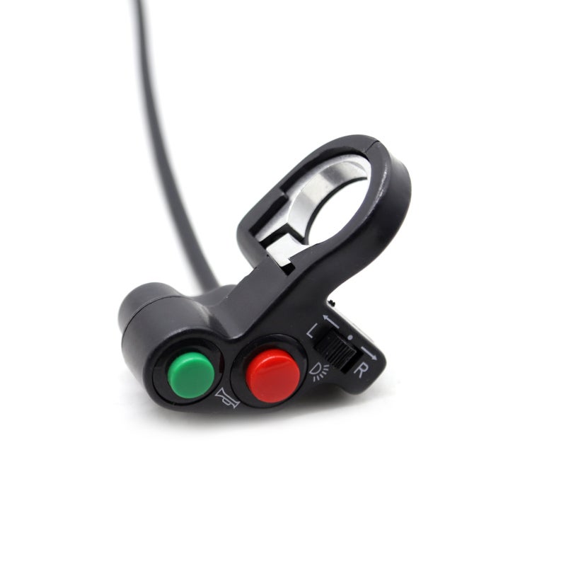 Motorcycle Switch: Black Aluminium Material - Waterproof 7/8" 22mm Universal Handlebar Switch - Multi-Functional Light Horn Signal Control for Motorbike Accessories - Image 4