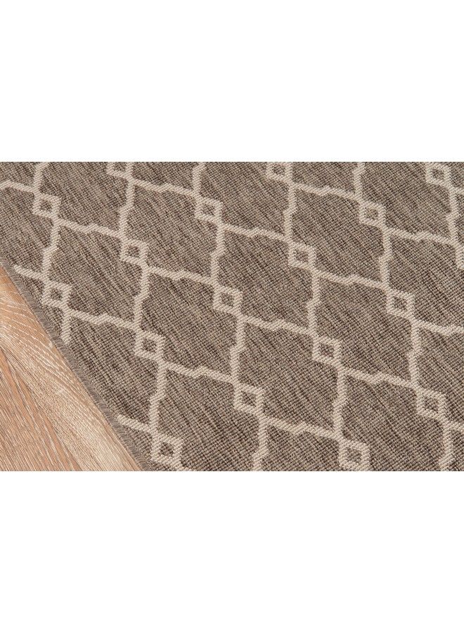 Momeni Rugs Baja Collection Contemporary Indoor & Outdoor Area Rug Easy To Clean Uv Protected & Fade Resistant 2'3" X 4'6" Taupe - Image 4