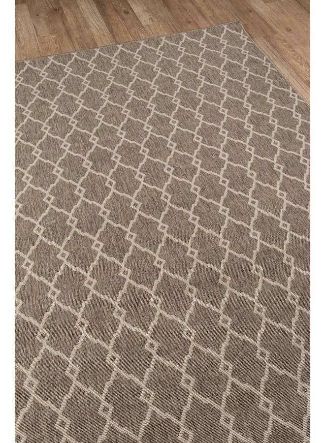 Momeni Rugs Baja Collection Contemporary Indoor & Outdoor Area Rug Easy To Clean Uv Protected & Fade Resistant 2'3" X 4'6" Taupe - Image 3