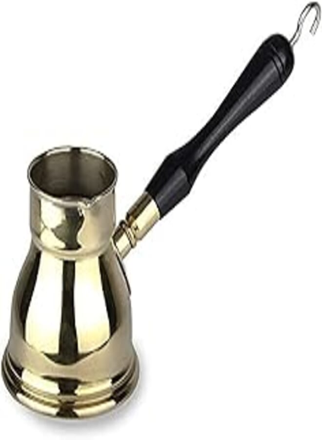 Brass Coffee Kanaka 200ml Wooden Hand from HOSTTOUCH