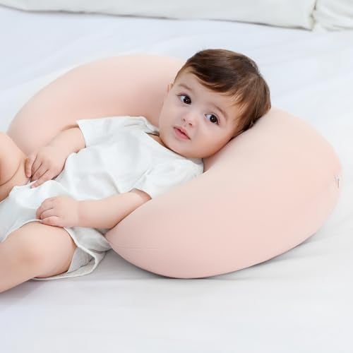 Susurration 2 Pack Nursing Pillow Cover,Ultra Soft and Stretchy Compatible with Boppy Breastfeeding Pillow,Comfortable and Skin-Friendly Slipcovers for Newborn Boys & Girls(Orange Flowers) - Image 5