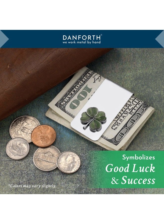 Danforth دانتورث - مشبك نقود على شكل رباعي الأوراق (أخضر) - Image 3