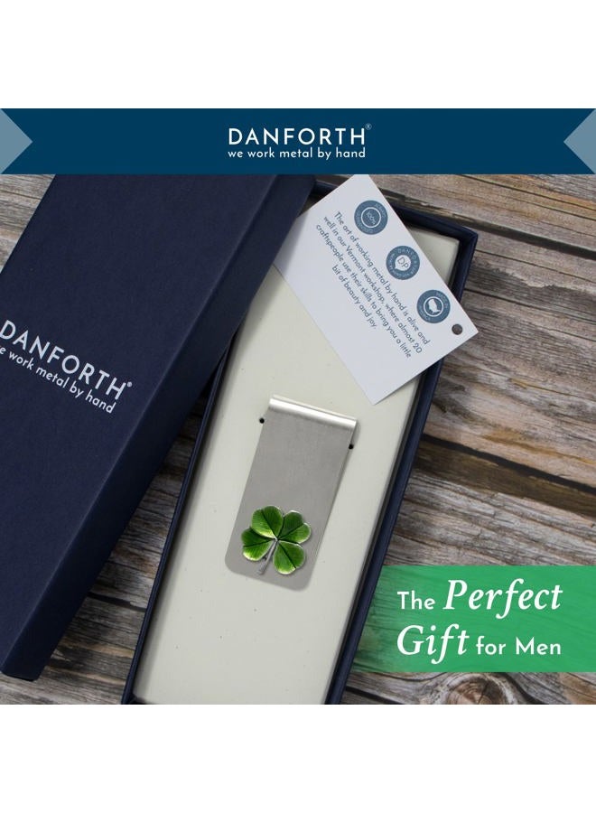 Danforth دانتورث - مشبك نقود على شكل رباعي الأوراق (أخضر) - Image 4