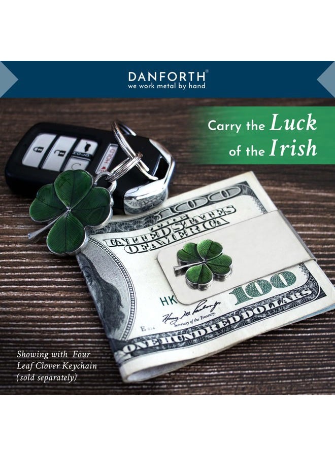 Danforth دانتورث - مشبك نقود على شكل رباعي الأوراق (أخضر) - Image 5