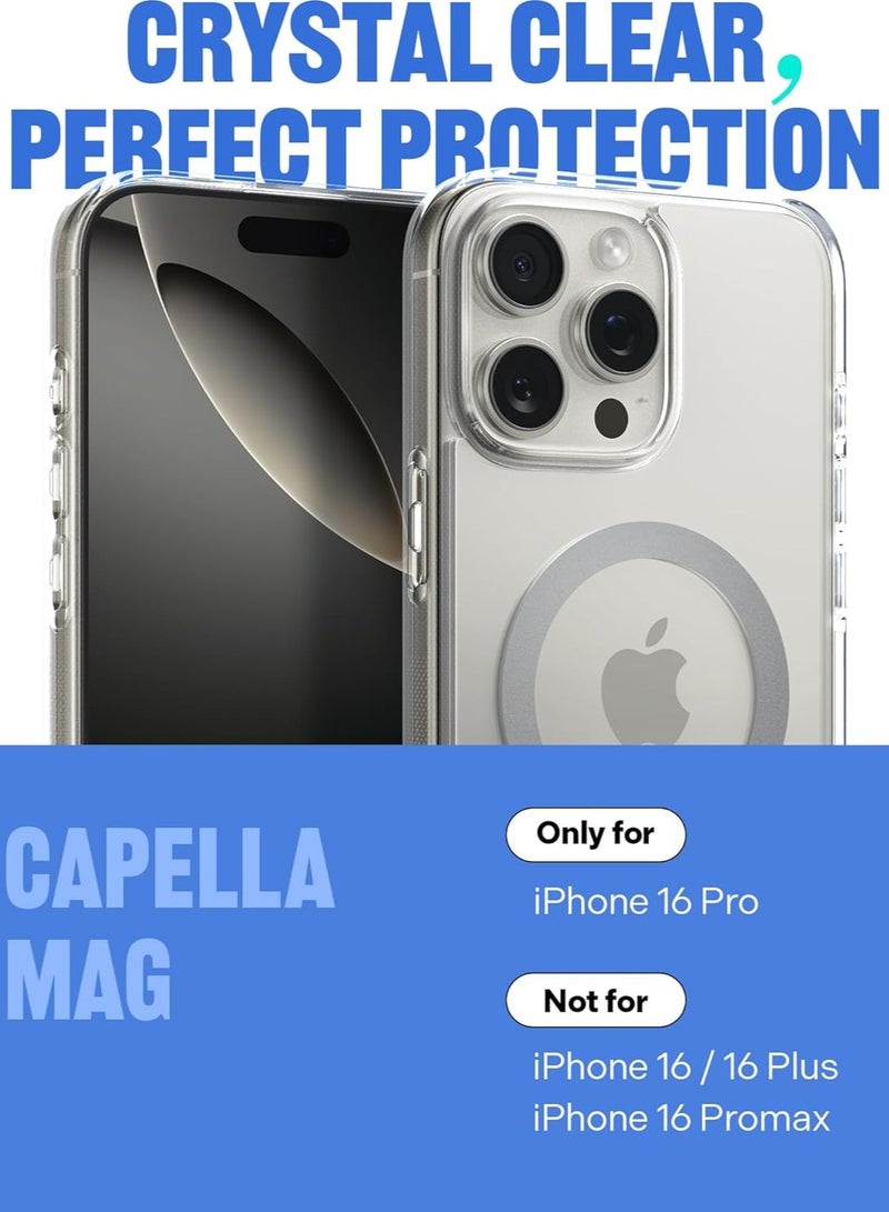 Caseology Capella Mag for iPhone 16 PRO MagSafe Case Cover (2024) - Clear Gray - Image 2