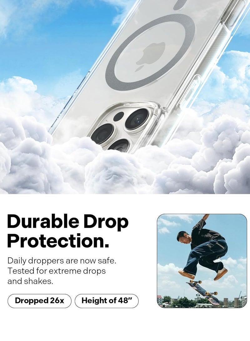 Caseology Capella Mag for iPhone 16 PRO MagSafe Case Cover (2024) - Clear Gray - Image 4