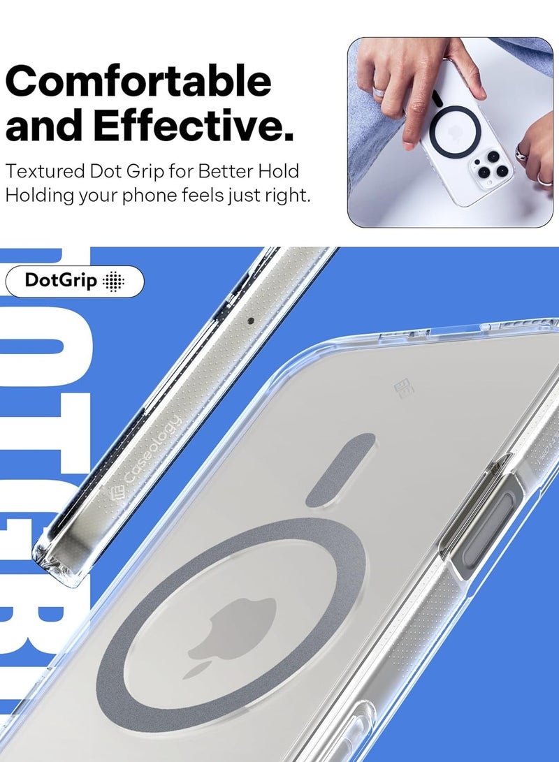 Caseology Capella Mag for iPhone 16 PRO MagSafe Case Cover (2024) - Clear Gray - Image 5