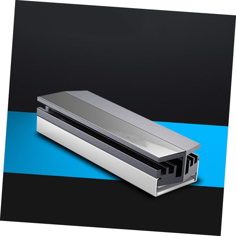 M2 2280 SSD Aluminum Heatsink Cooler with Thermal Pad for PC Gaming High Performance Computers Silver Gray - Image 5