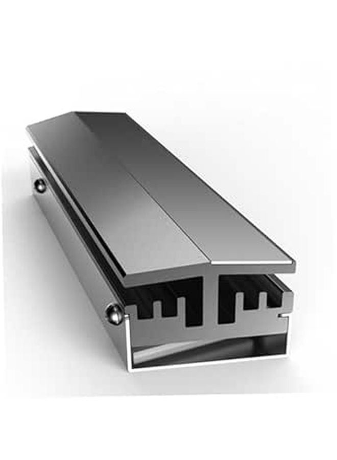 M2 2280 SSD Aluminum Heatsink Cooler with Thermal Pad for PC Gaming High Performance Computers Silver Gray - Image 1