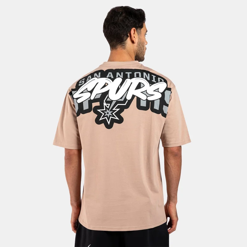 NEW ERA Beige Men's NBA San Antonio Spurs Wordmark T-Shirt for Men | Best Price UAE