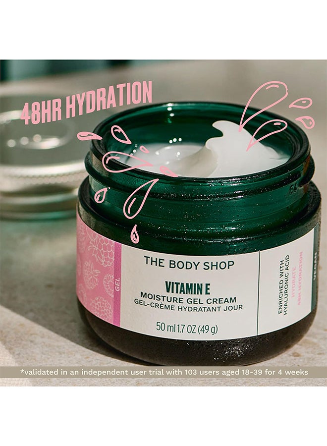 THE BODY SHOP Vitamin E Gel Cream for Combination Skin | 48hr Hydration, Lightweight & Fast Absorbing Face Moisturizer | Non-Greasy with Hyaluronic Acid & Vitamin E, 50ml - Image 3