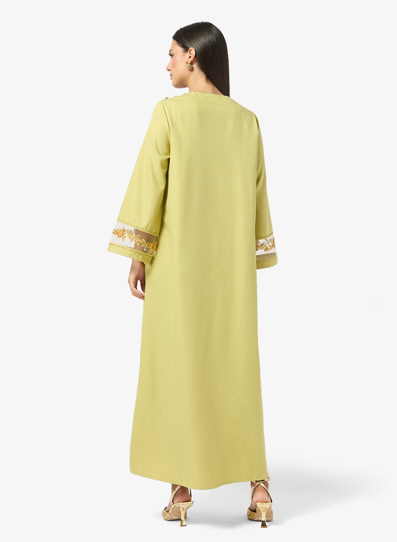 Khizana Embroidered Jalabiya - Image 2