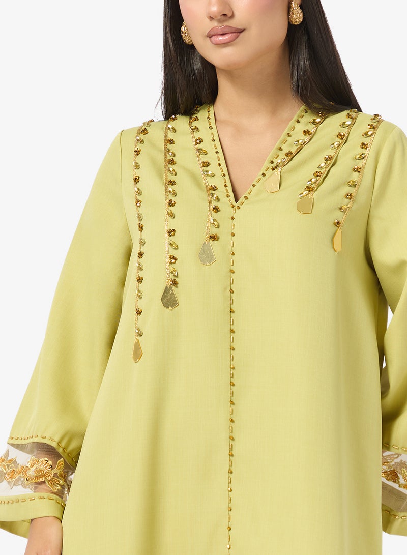 Khizana Embroidered Jalabiya - Image 3