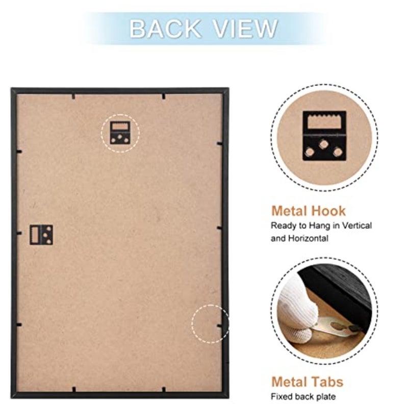 A3 Photo Picture Frame - 29.7 x 42 CM Certificate Frames with Perspex Glass for Wall Display Horizontally or Vertically in Living Room Bedroom Gallery, Set of 3 with Perspex Glass for Wall Display Horizontally or Vertically in Living Room Bedroom Gallery, Set of 3 - Image 3