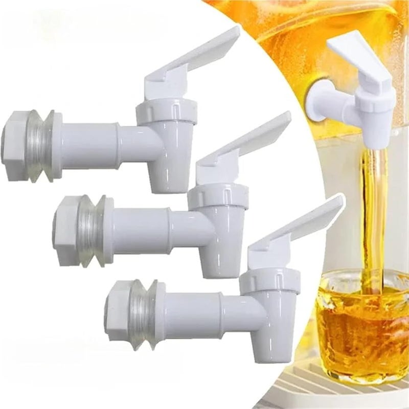 3 قطع صنبور زجاجة نبيذ زجاجي لخزان المياه والجرة - Image 3