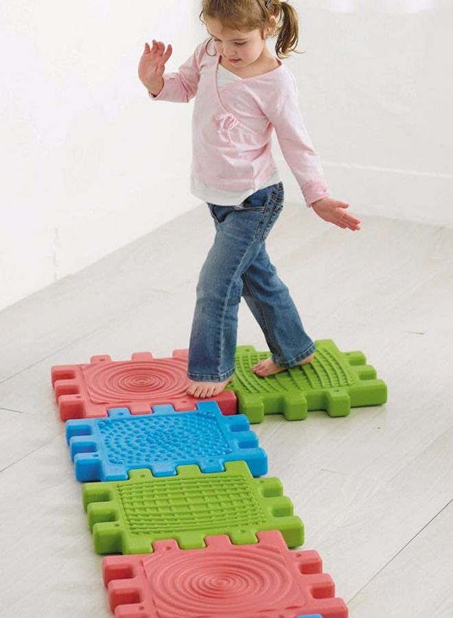 12PCS Sensory Toy Textured Tactile Cube Building Block  - Image 4