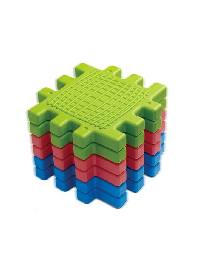 12PCS Sensory Toy Textured Tactile Cube Building Block  - Image 5