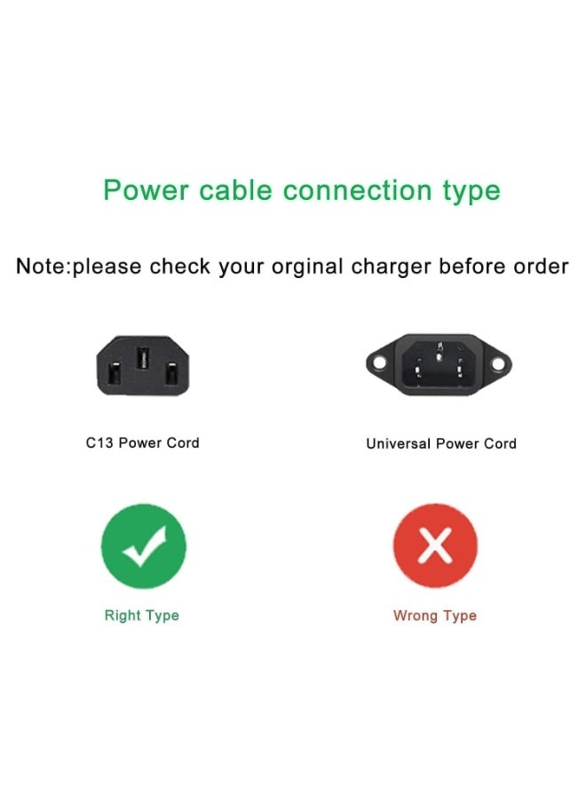 Eworld - Power Cable 1.5M – High-Quality 13A Pure Copper Plug Wire with Protection Fuse, IEC C13 – Compatible with Computers, Monitors, Printers, TVs, UPS & More - Image 1