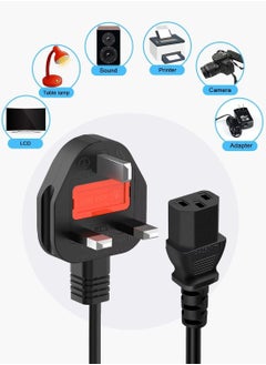 Eworld Power Cable 1.5M – High-Quality 13A Pure Copper Plug Wire with Protection Fuse, IEC C13 – Compatible with Computers, Monitors, Printers, TVs, UPS & More  - Image 4