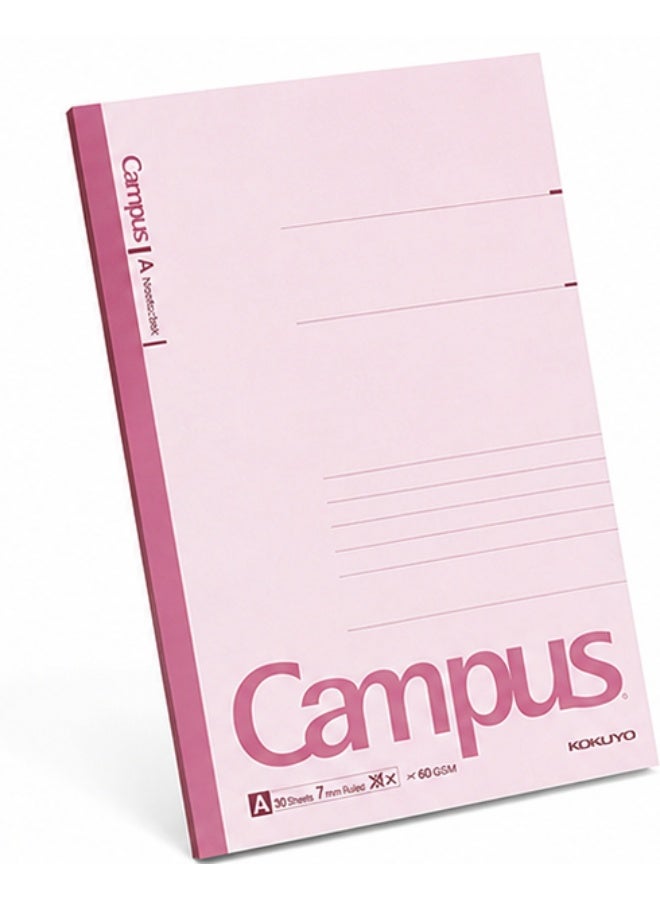 KOKUYO Campus A5 Ruled Notebook No-103AN, A5 format, Pink, Paper, 1 notebook for class notes - Image 2