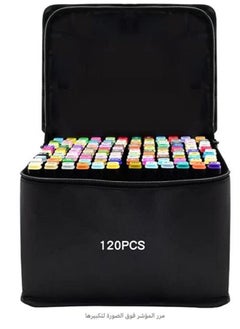 Touch Marker Pen Set 120 Colors Double Headed Color For Students Upgraded With Large Capacity More Durable Suitable For Design Painting Coloring  - Image 1