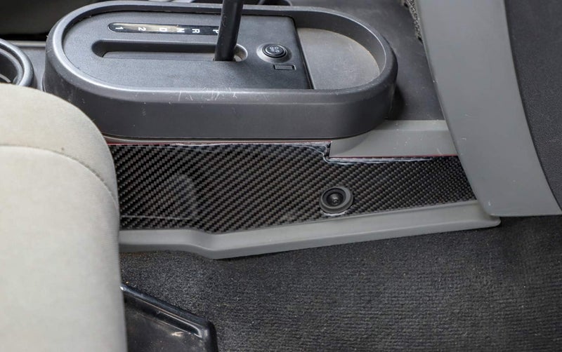 YOCTM Real Carbon Fiber Gear Shifter Console Side Cover Trim For Jeep Wrangler JK 2007 2008 2009 2010 - Image 4