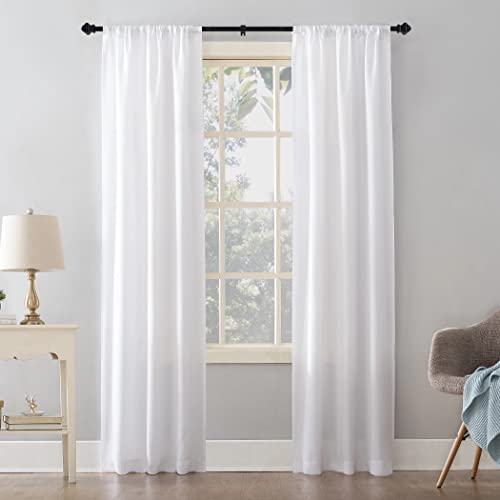 Thestoa Splicing Curtain Rods for Windows 30-46 Inch, 5/8" Diameter Black Curtain Rods 2 pack for Bedroom, Living Room, Outdoor - Image 5