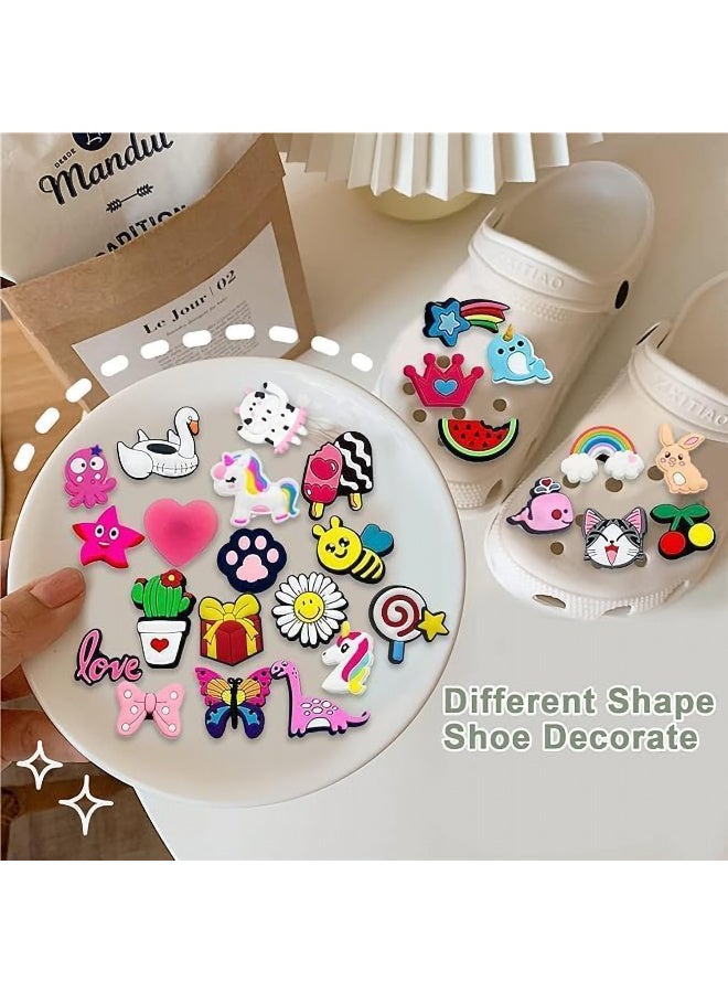 Relex 100pcs Cartoon Shoe Charms Crocs decoration,Random Anime Charms for Pvc Shoe Charms Decoration for Kids Teens Boys Girls Men Women Party Birthday Gifts - Image 5
