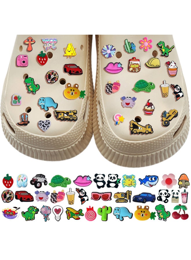 Relex 100pcs Cartoon Shoe Charms Crocs decoration,Random Anime Charms for Pvc Shoe Charms Decoration for Kids Teens Boys Girls Men Women Party Birthday Gifts - Image 3